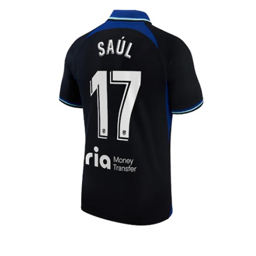 Dres Atletico Madrid Saul Niguez #17 Gostujuci 2022-23 Kratak Rukav
